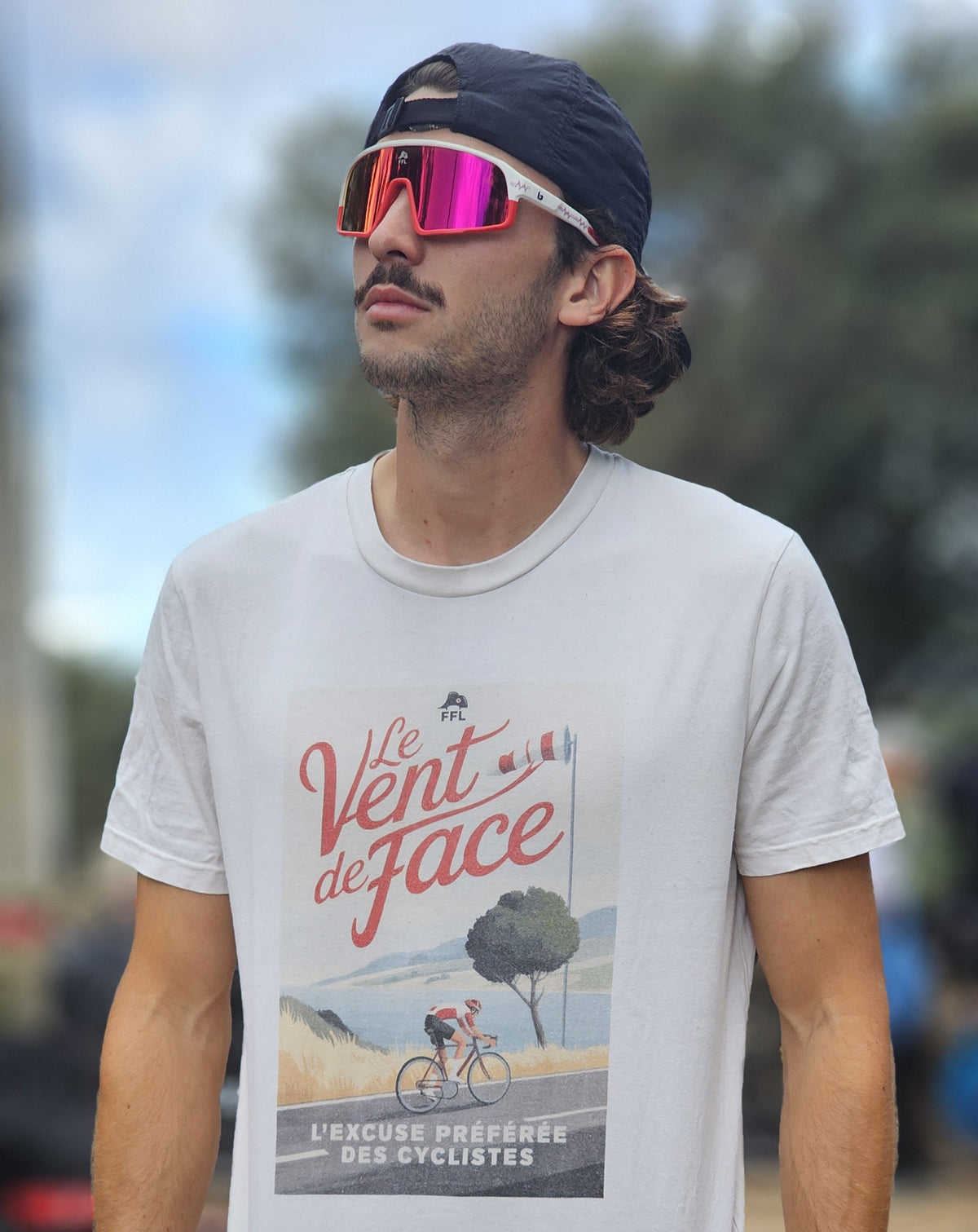 T-shirt Vent de Face Vintage