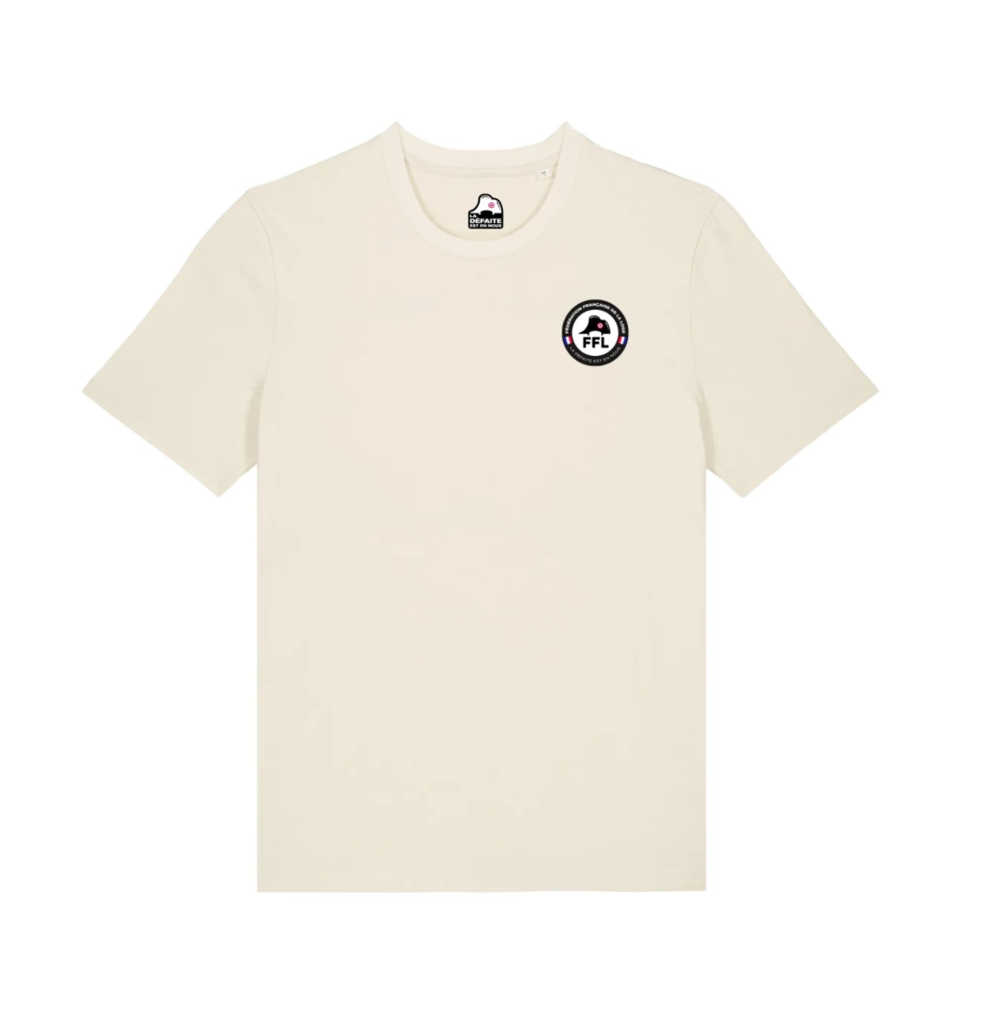 T-shirt FFL logo coeur beige