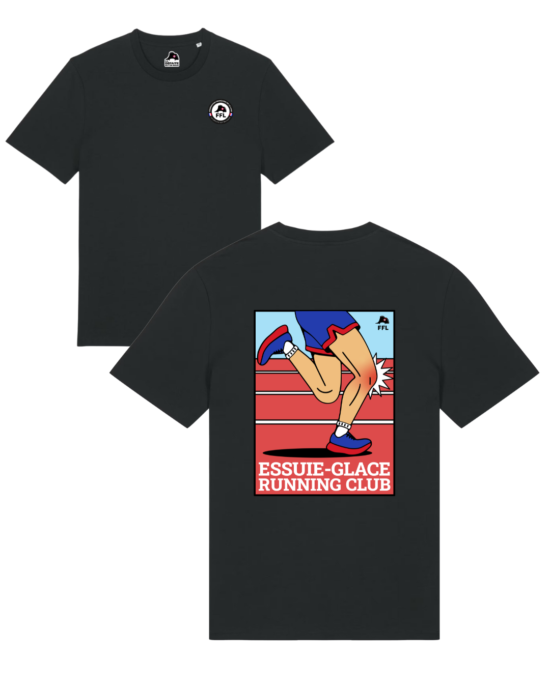 T-shirt Tendinite/Périostite/Essuie-glace Running Club
