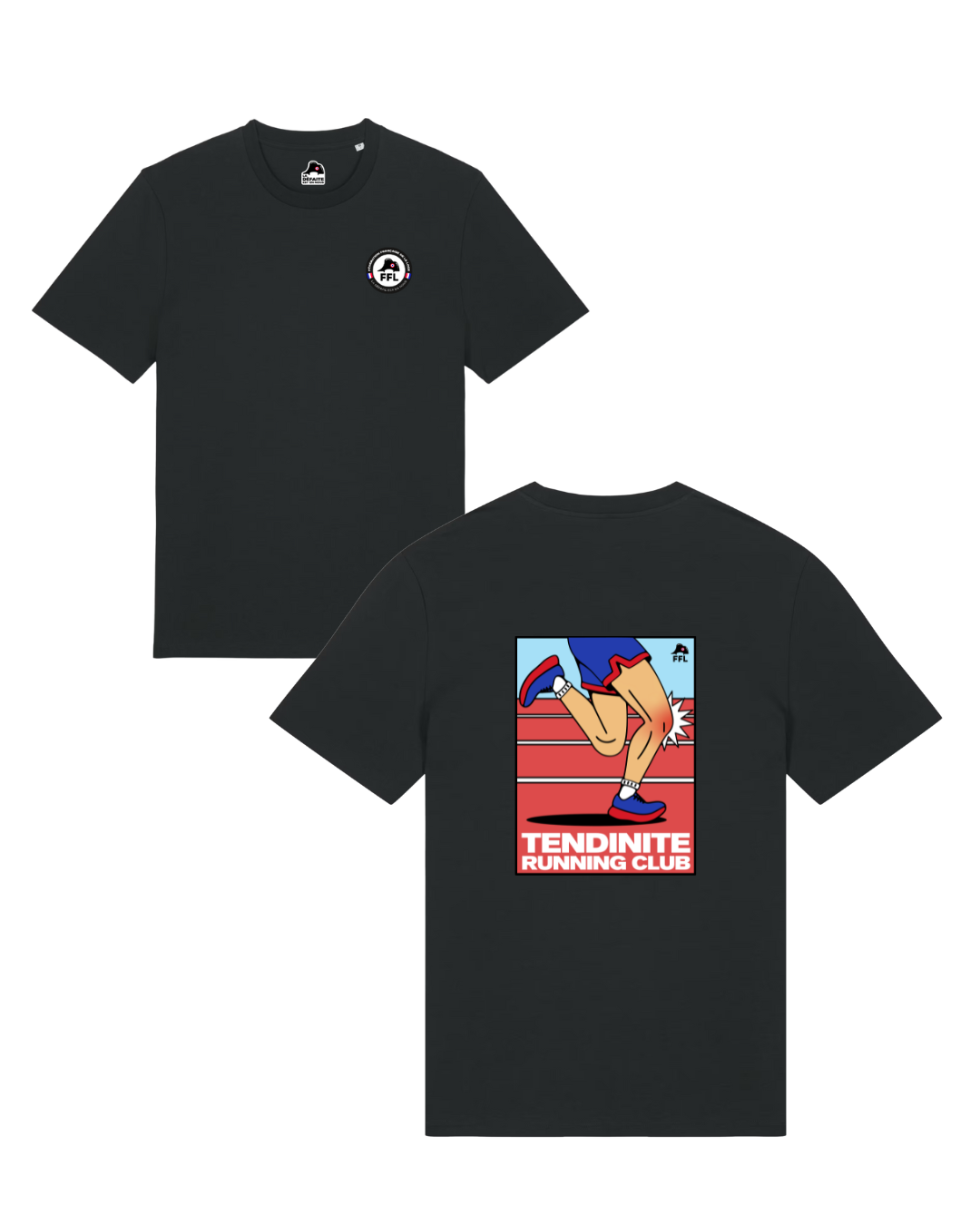 T-shirt Tendinite/Périostite/Essuie-glace Running Club