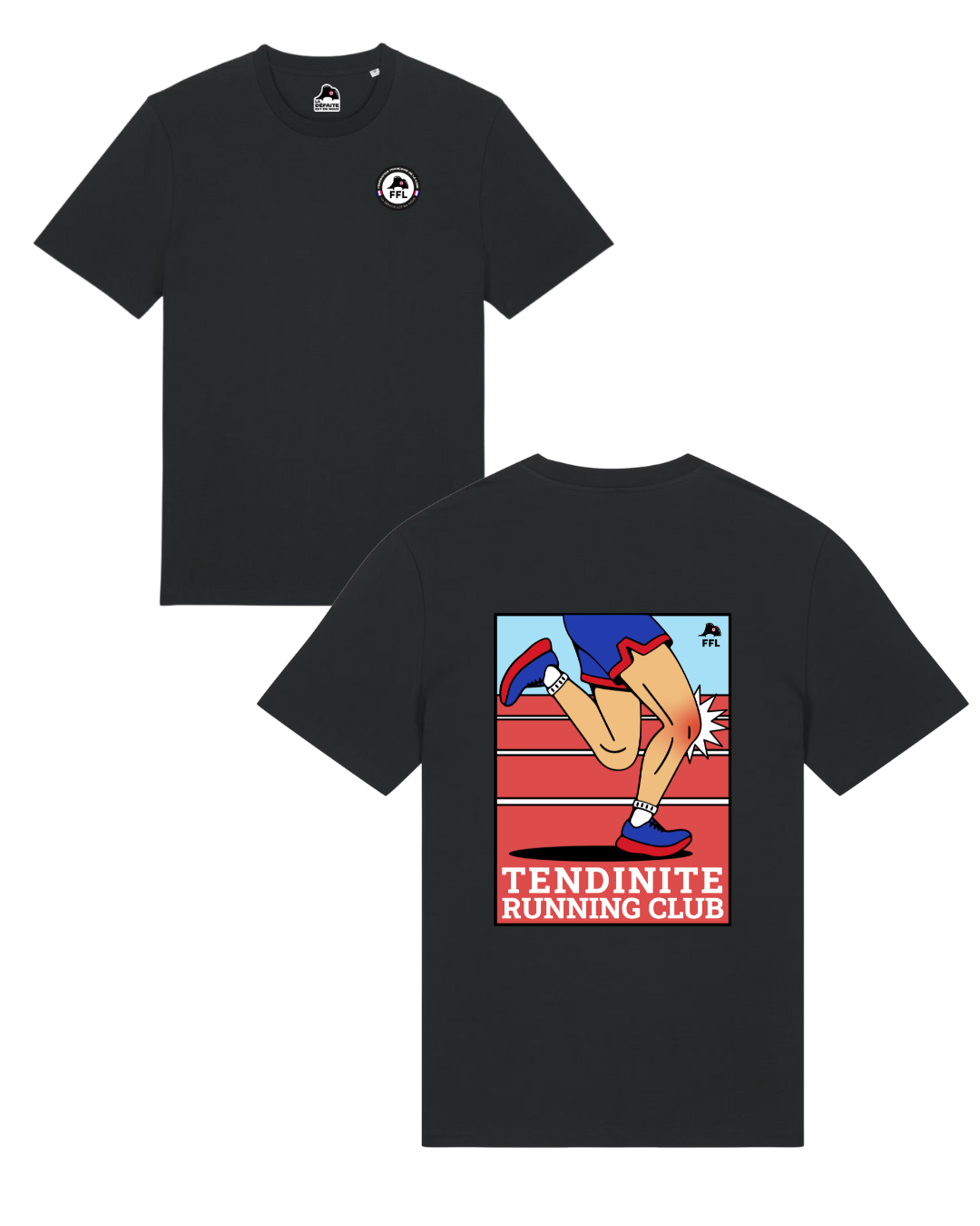 T-shirt Tendinite/Périostite/Essuie-glace Running Club