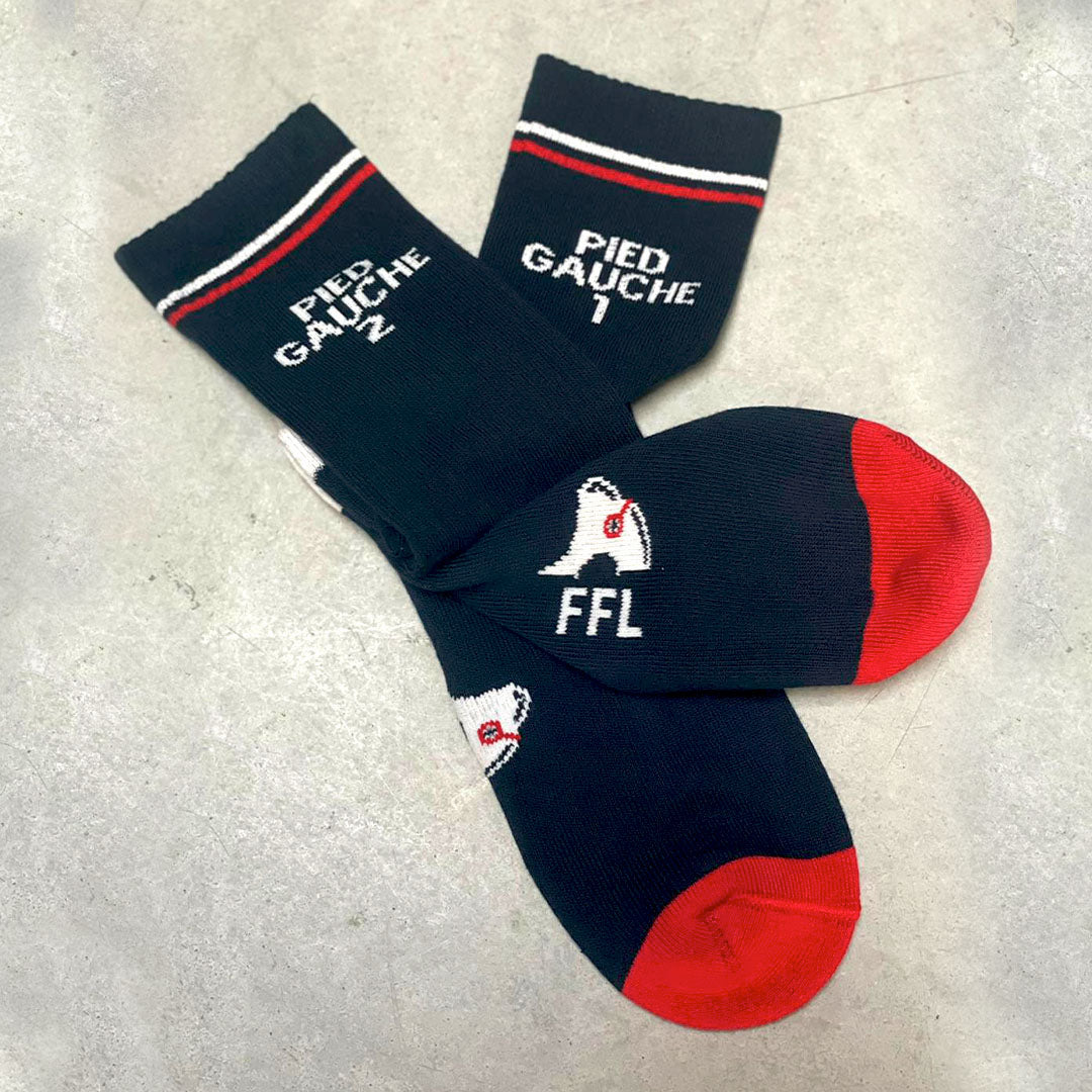 Chaussettes FFL pied gauche 1