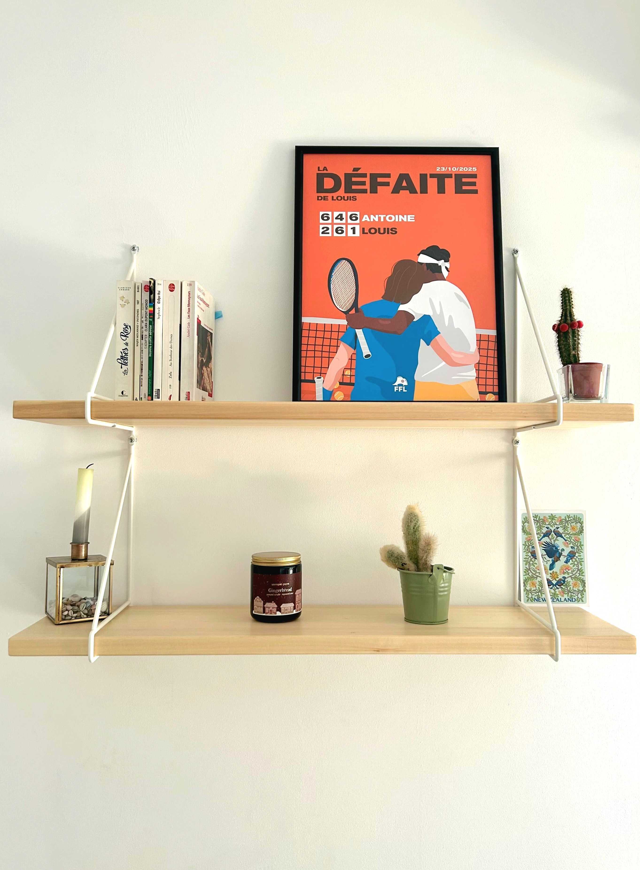 Affiche Personnalisable "Défaite" Tennis / Padel 30x40cm